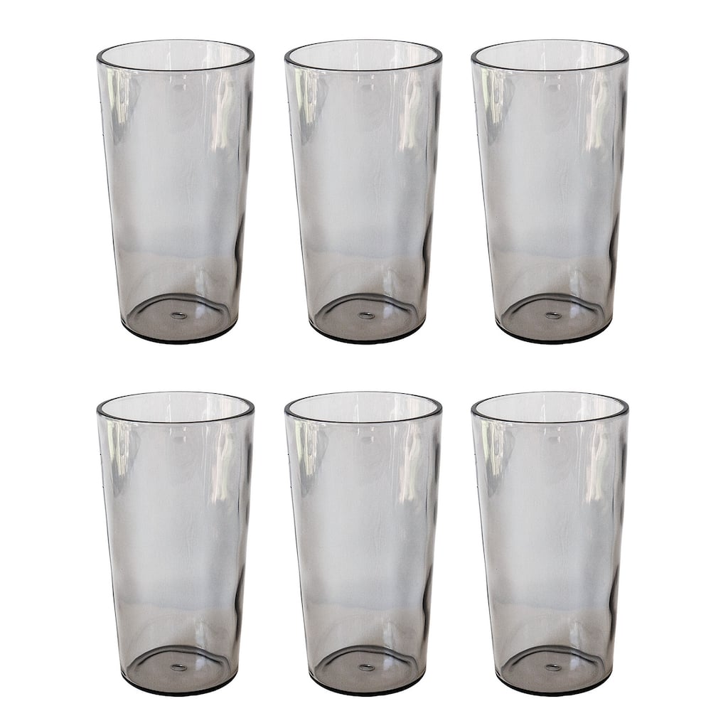 Rustic Jumbo, Light Gray, 23 oz, Set of 6