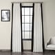 preview thumbnail 3 of 24, Exclusive Fabrics Modern Color block Cotton Vertical Pleated Curtain (1 Panel) - Luxury Home Decor curtains