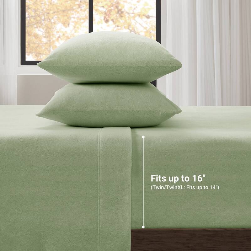 Madison Park Micro Fleece Bed Sheet Set