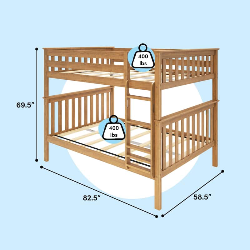 Max and Lily Full over Full Bunk Bed