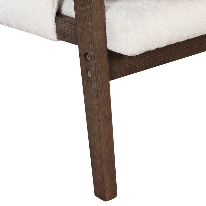 Mid-Century Velvet Accent Chair with Thick Seat Cushion for Living Room,Bedroom,Studio