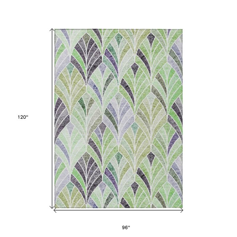 HomeRoots Geometric Transitional Rectangle Outdoor Rug