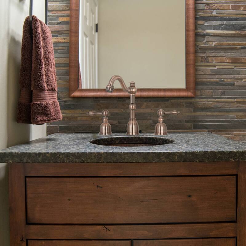 Widespread Two-handle Copper Bathroom Faucet