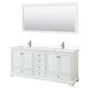 Option White / White Cultured Marble Top / Polished
