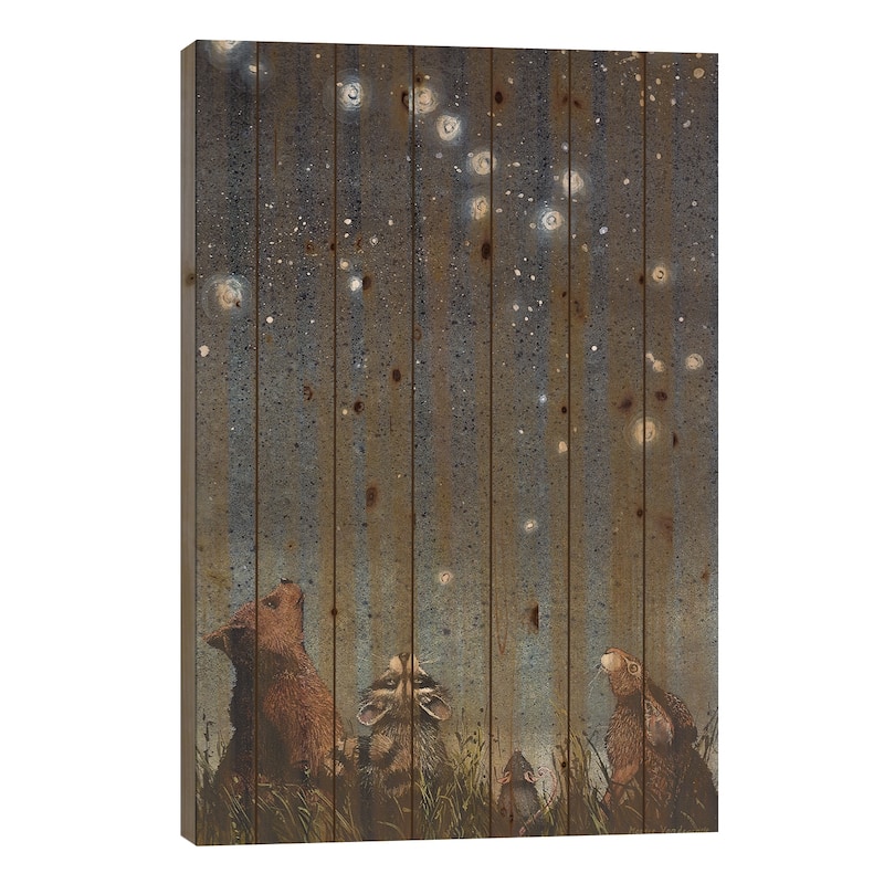 Constellations Print On Wood by Maggie Vandewalle - Multi-Color - 40x26x1.5