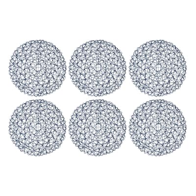 Design Imports Woven Paper Kitchen Placemat Set (Set of 6)