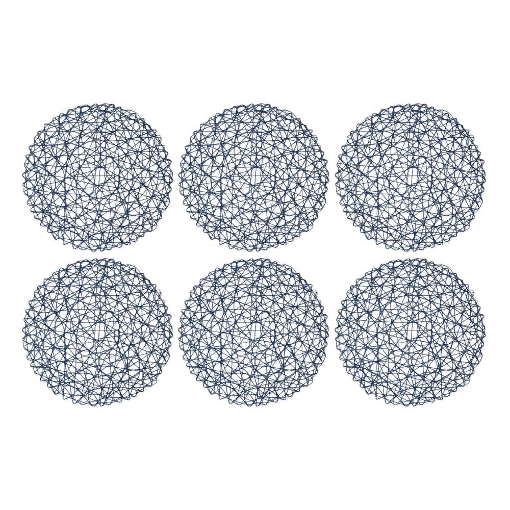 Design Imports Woven Paper Kitchen Placemat Set (Set of 6)
