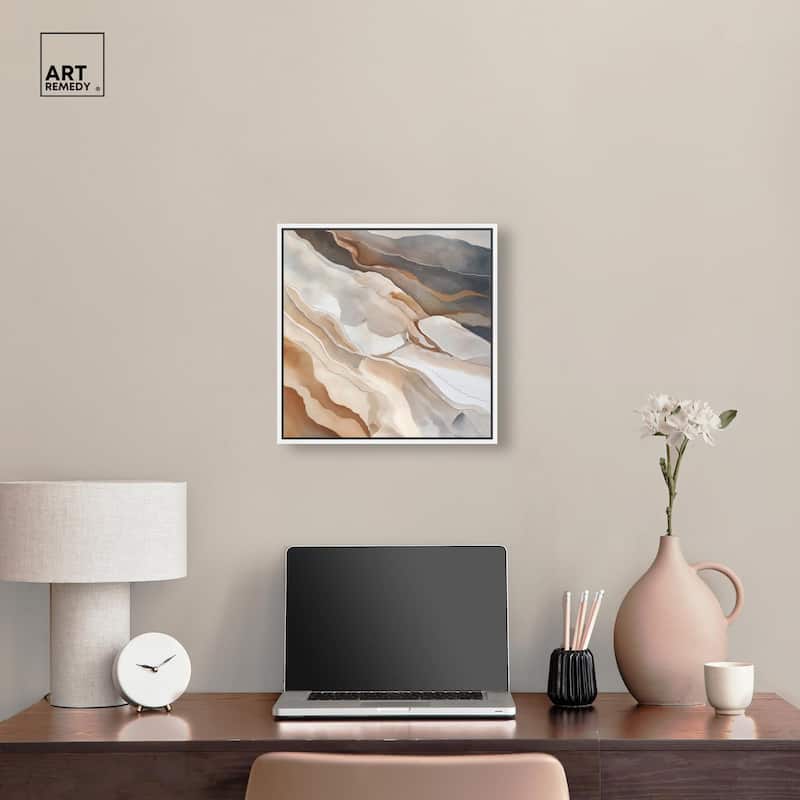 Earthen Flow Canvas by Art Remedy