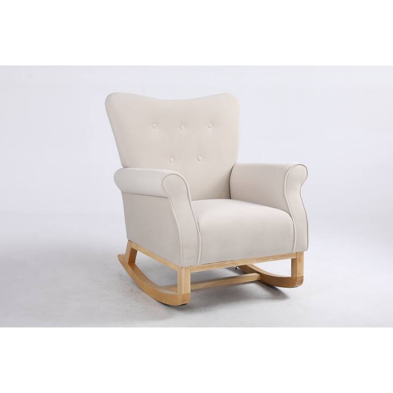 Baby Room High Back Rocking Chair Nursery Chair