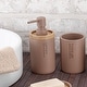 preview thumbnail 30 of 51, Elegant Soap Dispenser - Polyresin and Bamboo Design, Refillable Liquid Pump - 3 L x 3 W X 7 h