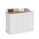 preview thumbnail 5 of 17, Modern Dresser Table Dresser with 4 Drawers and Cabinets Nursery Changing Station with Safety Guard Rail and Large Storage