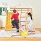 preview thumbnail 3 of 20, Costway 8-in-1 Jungle Gym Playset, Wooden Climber Play Set with Monkey