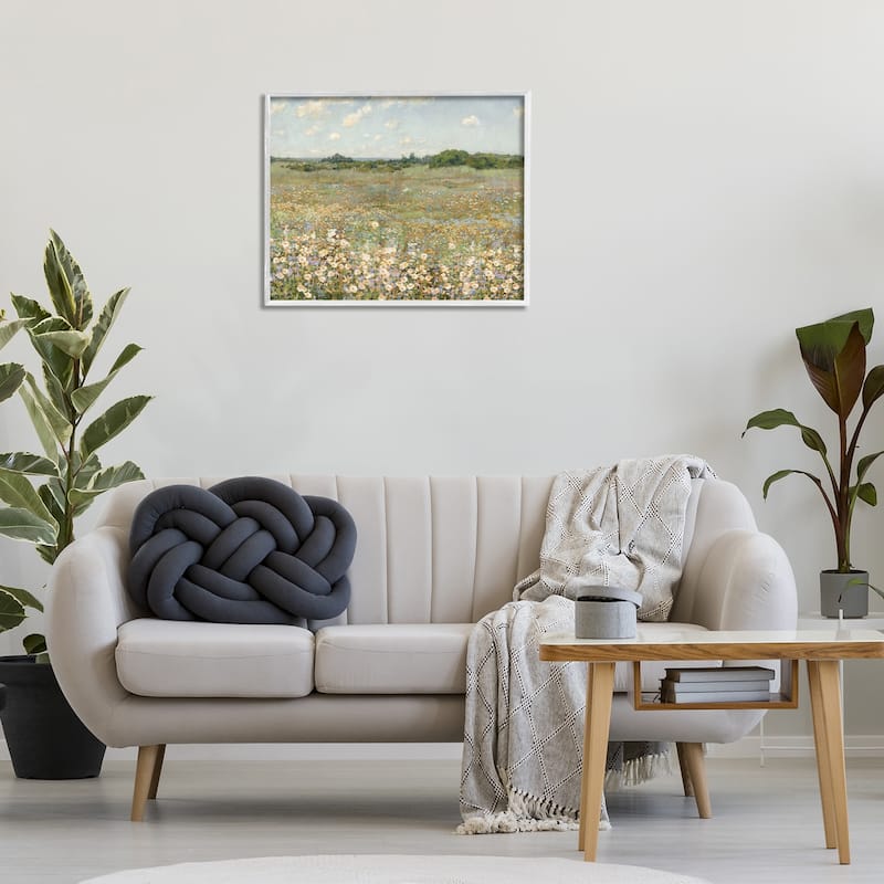 Stupell Vast Flower Speckled Meadow Framed Giclee Art Design By Amber Sterling