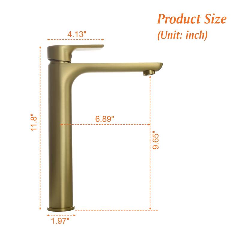 Single Handle Bathroom Vessel Sink Faucet One Hole Bathroom Vessel Faucets Modern Tall High Basin Vanity Mixer Taps With Valve