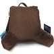 preview thumbnail 44 of 143, Nestl Memory Foam Reading Pillow with Backrest, Arms and Pockets Medium - Chocolate Brown