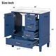 preview thumbnail 25 of 47, 30" Bathroom Vanity, Bathroom Cabinet with Sink Combo Set, Bathroom Storage Cabinet with a Soft Closing Door and 3 Drawers