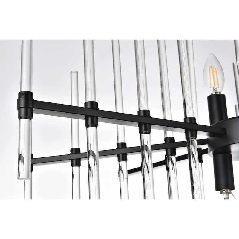 Samuel 31 inch Crystal Rod Pendant - N/A