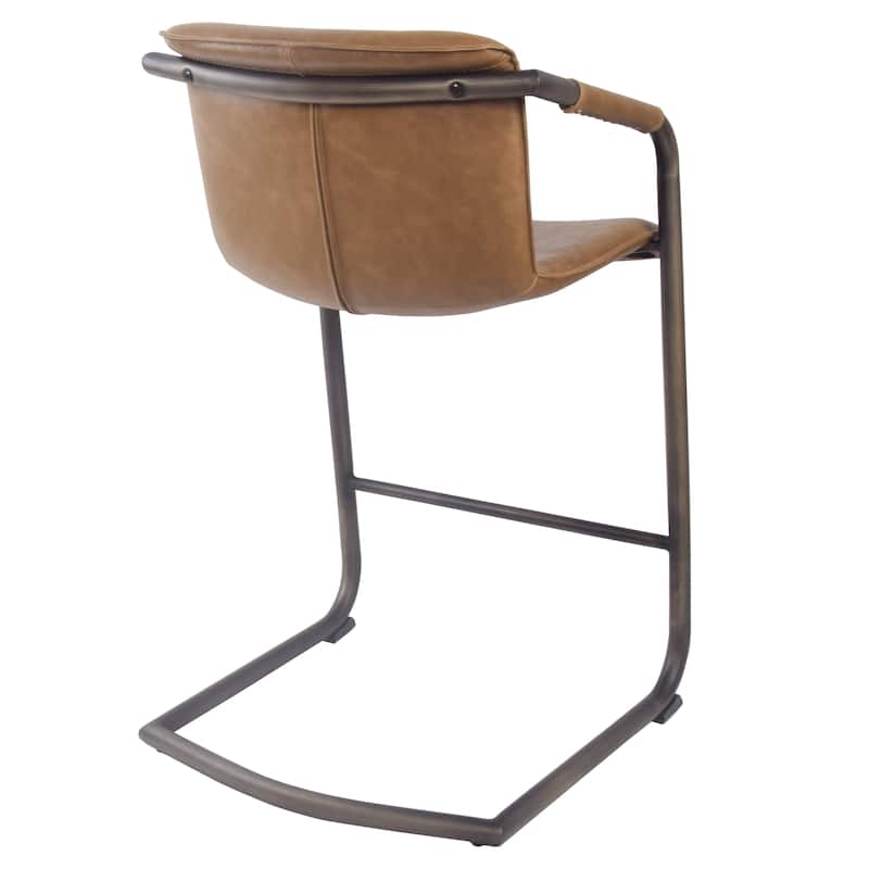 NPD Furniture Indy Faux Leather Counter Stool (Set of 2)