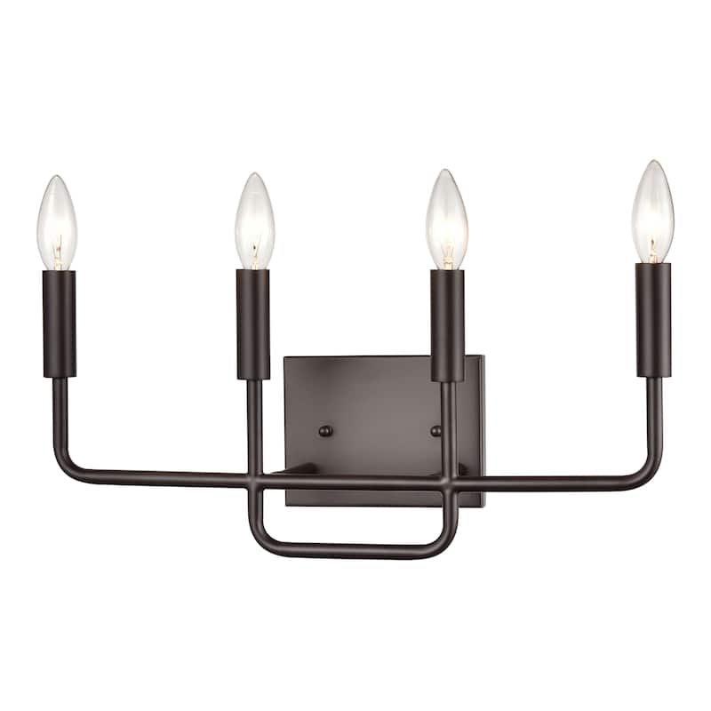 Park Slope 13-inch Wide 3-Light Vanity Light in Brushed Nickel - Oil Rubbed Bronze - 18.5