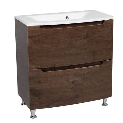 Modern Free standing Bathroom Vanity with Washbasin Delux Rosewood Non-Toxic MDF-24"-Diamond 32"