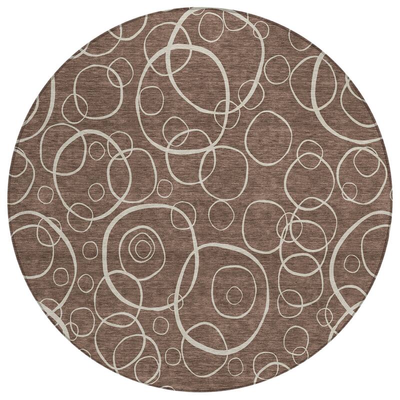 Machine Washable Indoor/ Outdoor Contemporary Nexus Chantille Rug