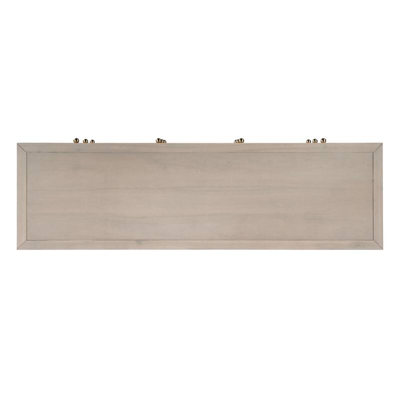 Nora 6-Drawer Wood Wide Dresser