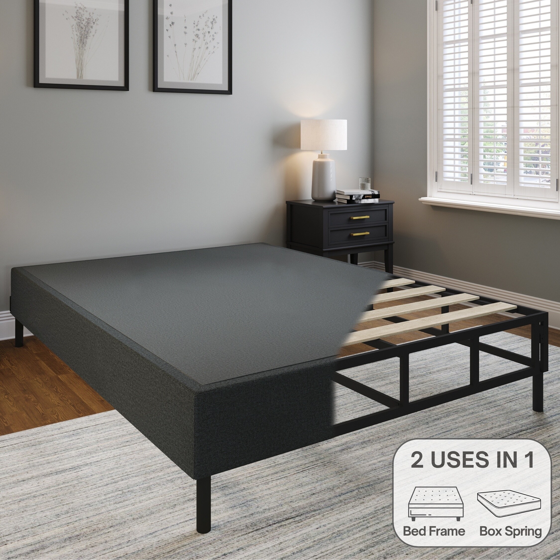 Boyd Sleep Omni 2-in-1 Metal Box Spring Foundation & Bed