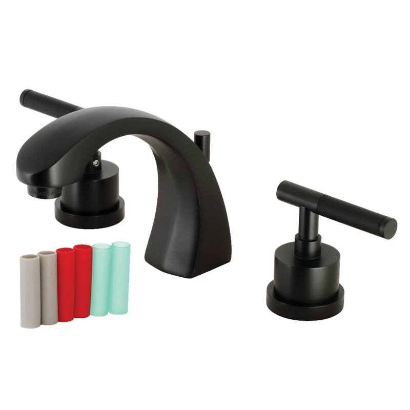 Kingston Brass Kaiser 8 in. Widespread Bathroom Faucet - Matte Black