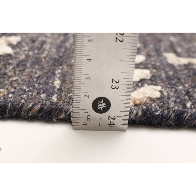 ECARPETGALLERY Hand-knotted Tangier Grey Wool Rug - 3'0 x 4'10