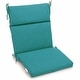 preview thumbnail 10 of 17, Three-section Outdoor Seat/Back Chair Cushion (Multiple Sizes) 18" x 38" - Aqua Blue