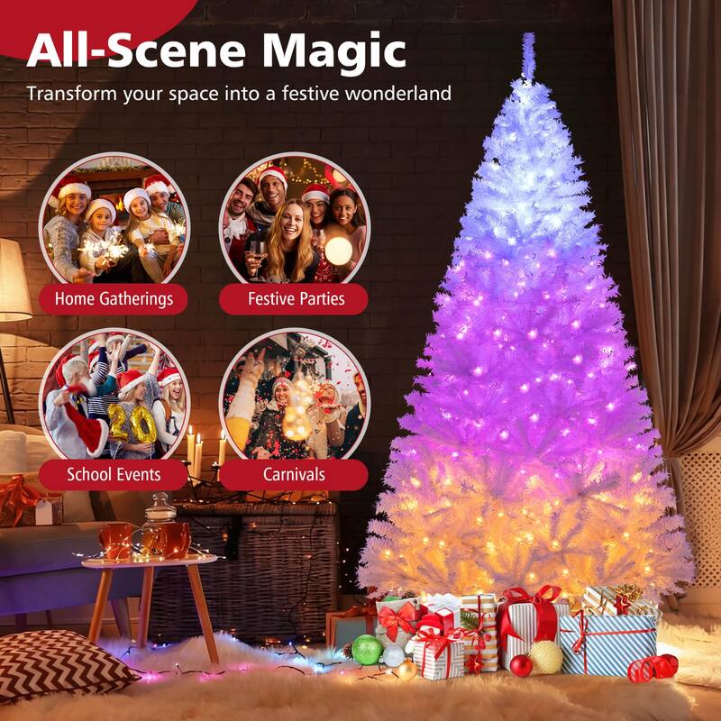 Costway 6/7 FT Artificial Christmas Tree with 1000/1346 Branch Tips - See Details