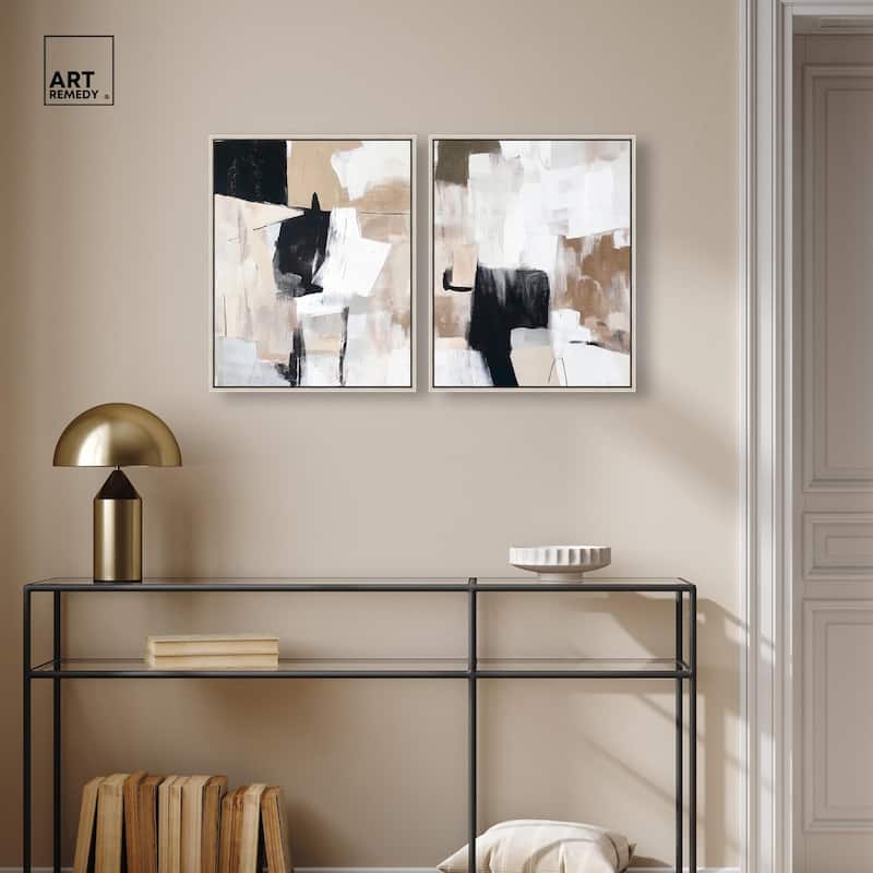Endless Contrast Canvas Set of 2 by Art Remedy