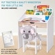 preview thumbnail 4 of 6, Lil' Jumbl Wooden Kids Desk and Chair Set, Toddler Study Desk with Storage Drawer