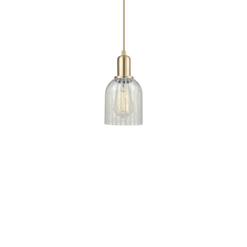 Innovations Lighting 716-1P-10-5 Caledonia Pendant Caledonia 5" Wide - Champagne Bronze / Mouchette