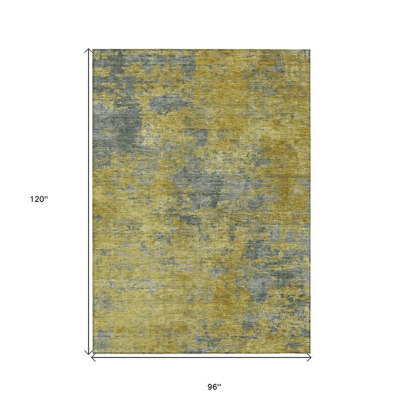 HomeRoots Abstract Transitional Rectangle Outdoor Rug