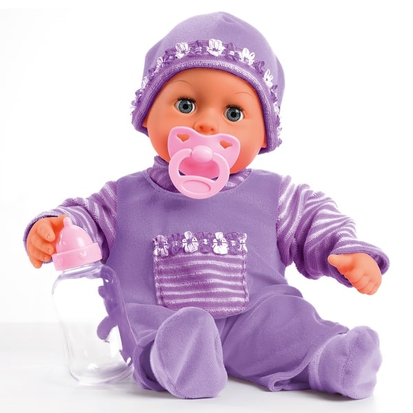 slide 2 of 5, Bayer Design: First Words Baby, 15" Soft Body Doll, Kids-Toddlers 10mo+
