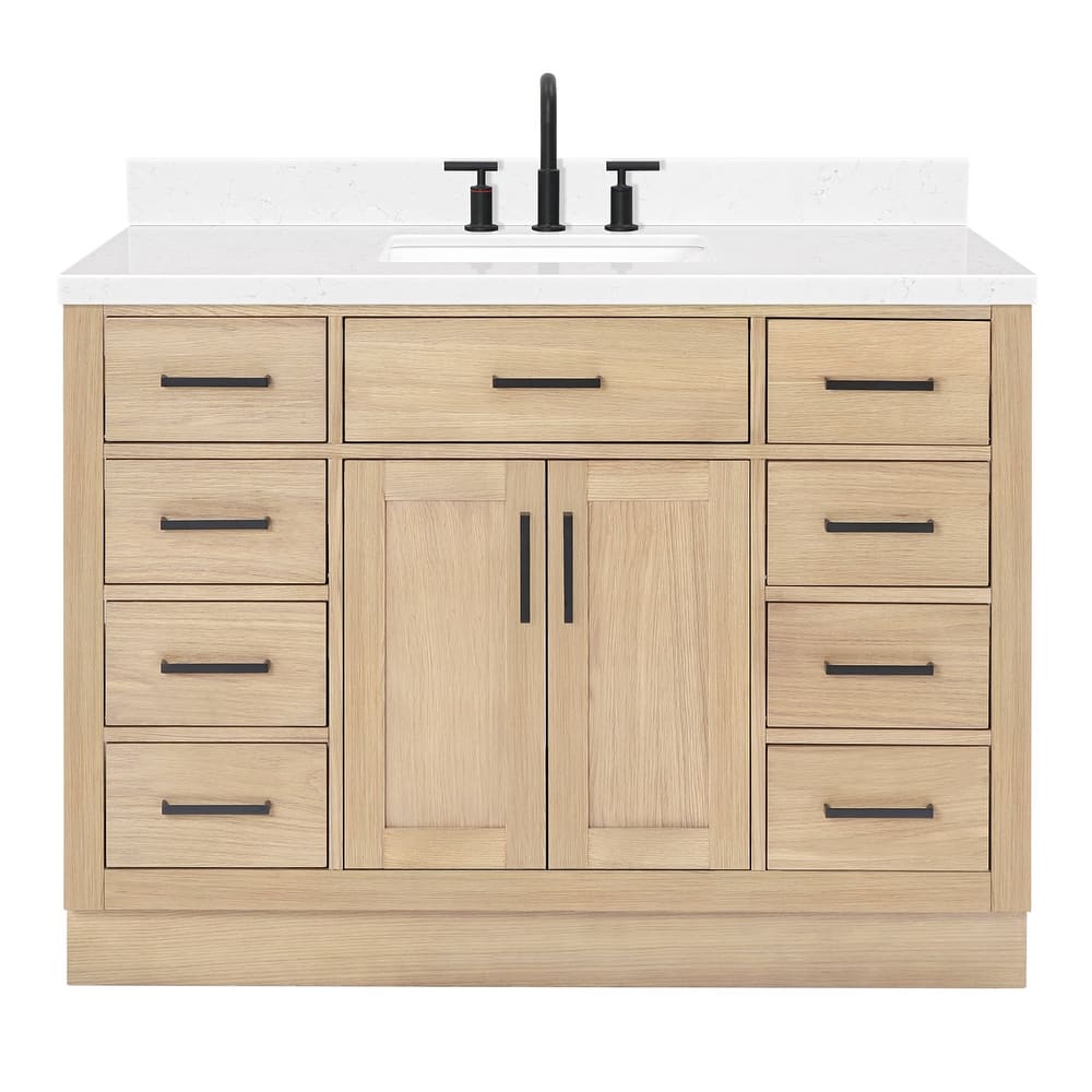 Ariel T048SCQRVO Hepburn 48" Free Standing Single Basin Vanity Set