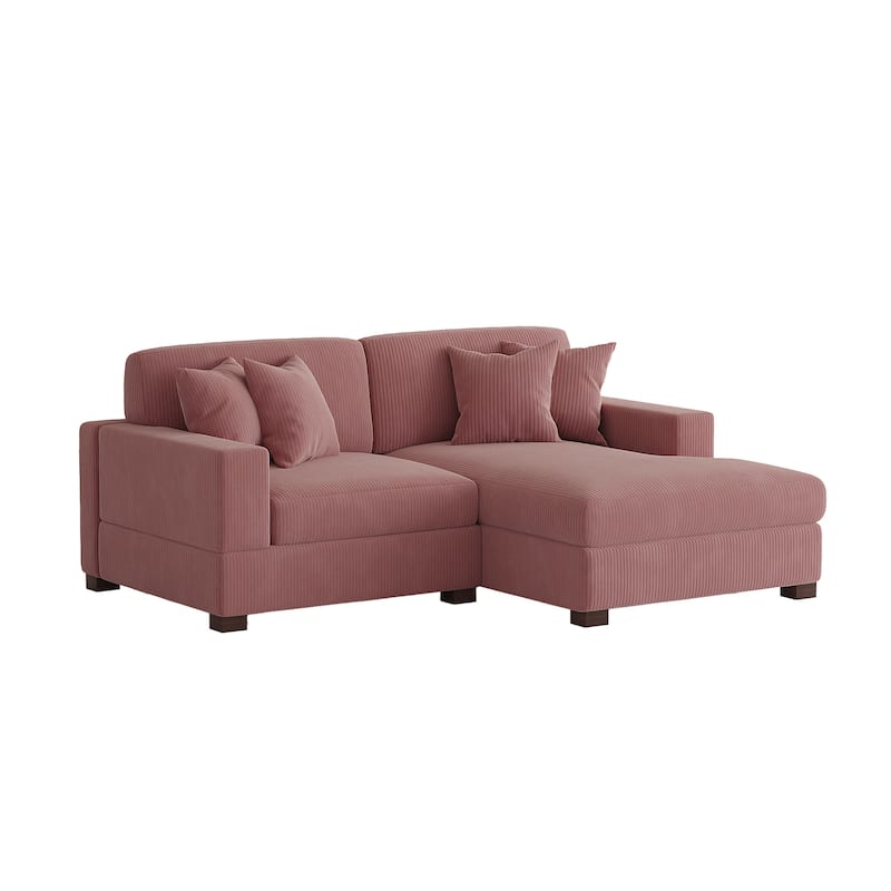 Oversized Modular Sectional Sofa Set with Pillows for Living Room