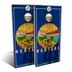 preview thumbnail 1 of 6, Montana State Flag 2 Outdoor Cornhole Board Set Backyard 2x4 - Include Carrying Case