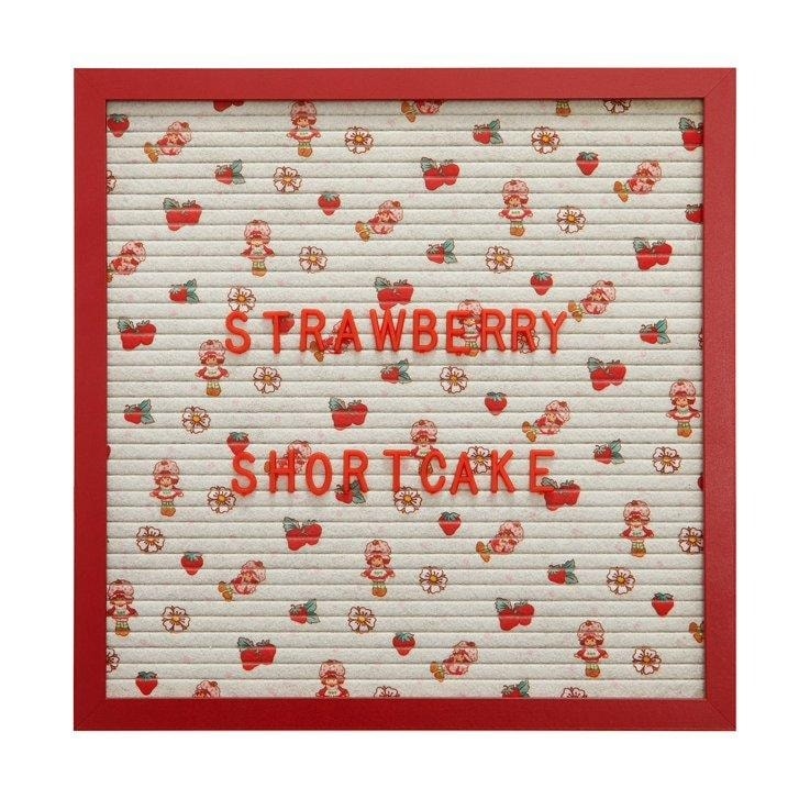 Strawberry Shortcake Letter Board Sign Custom Message Display Board Decor