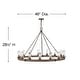 preview thumbnail 2 of 1, Hinkley Lighting Sawyer 15 Light 46" Wide Open Air Outdoor Chandelier