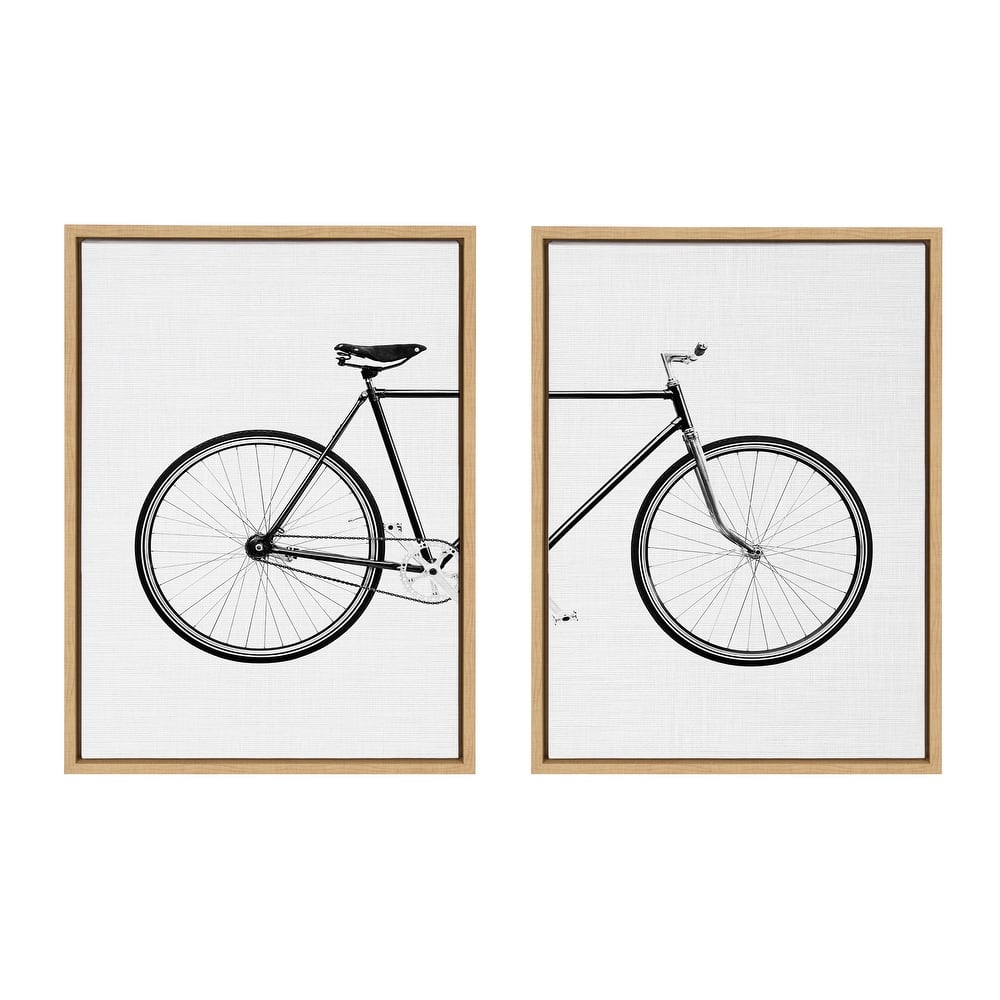 Kate and Laurel Sylvie Bicycle Canvas by Simon Te of Tai Prints
