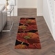 preview thumbnail 34 of 37, Nourison Fantasy Abstract Floral Area Rug 2' 3" x 8' - Black - Runner