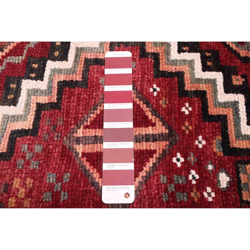 ECARPETGALLERY Hand-knotted Melis Vintage Burgundy Wool Rug - 4'7 x 6'0