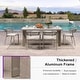preview thumbnail 2 of 12, PURPLE LEAF Outdoor Dining Set Patio Furniture Set Aluminum Rattan Wicker Patio Table and Chairs Set