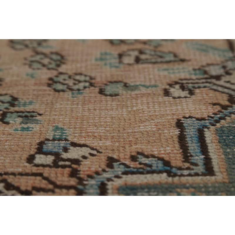 Vintage Tabriz Persian Area Rug Handmade Traditional Wool Carpet - 6'7" x 9'7"