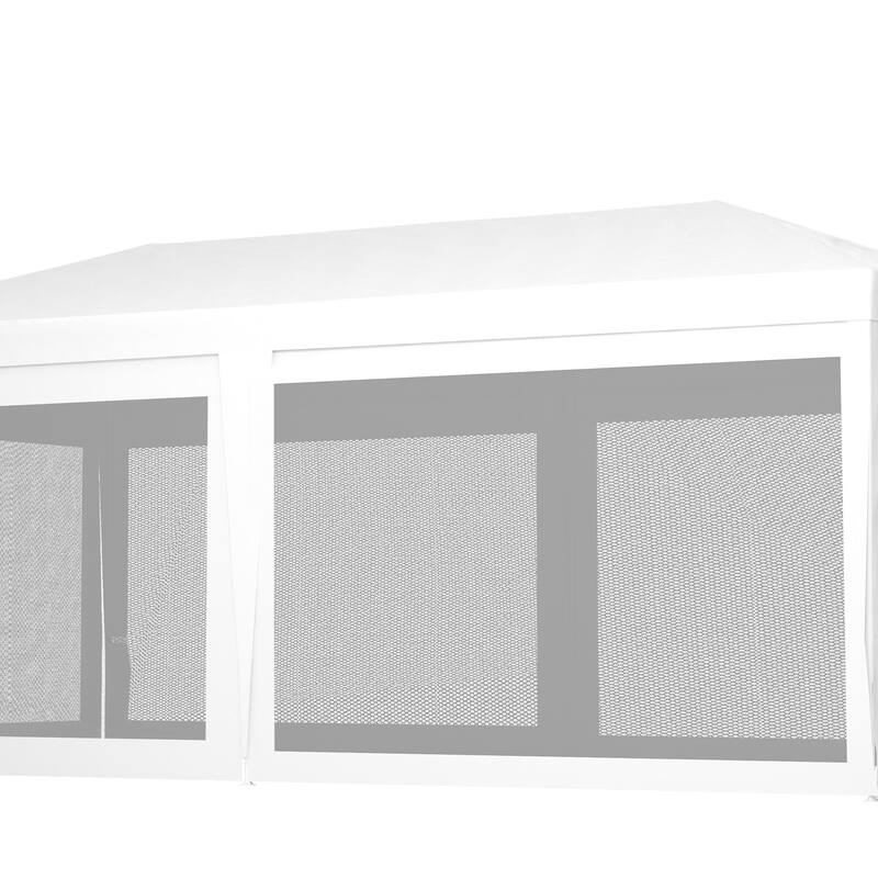 10' x 20' Outdoor Wedding Canopy and Gazebo with 6 Removable Sidewalls