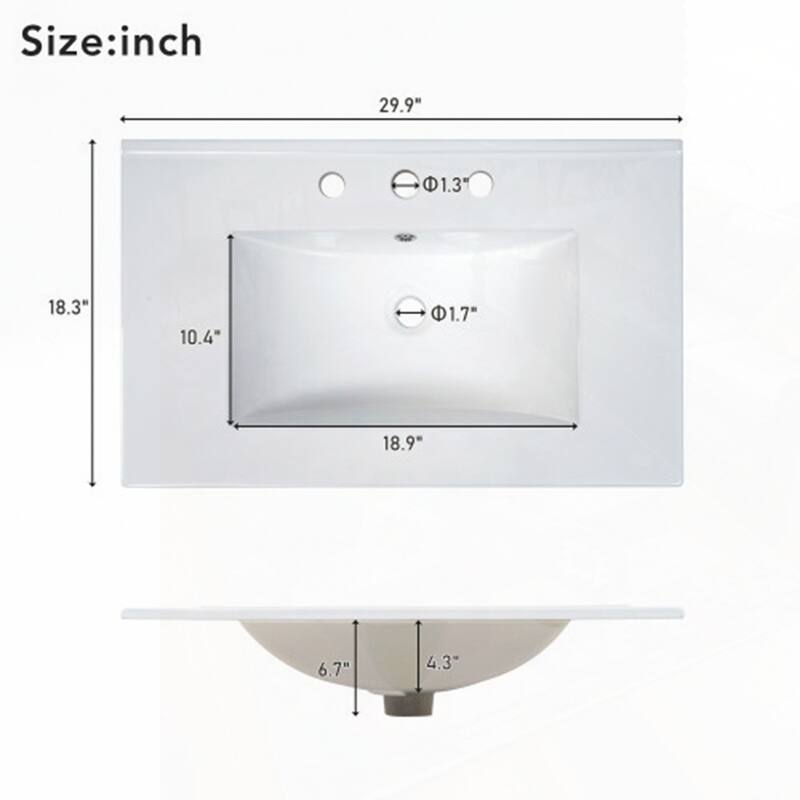 Bathroom Vanity with Sink Combination Set