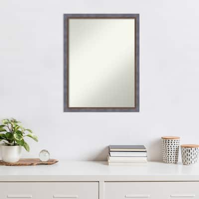 Trellis Non-Beveled Wood Framed Wall Mirror - Trellis Gold