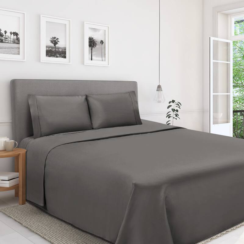 ﻿Superior 1200 Thread Count Egyptian Cotton Solid Bed Sheet Set